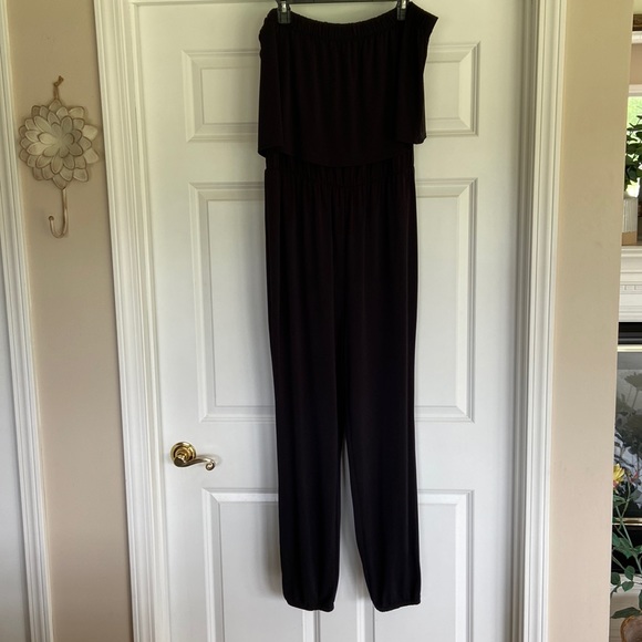 Charming Charlie Pants - Charming Charlie black strapless jumpsuit. Size XL